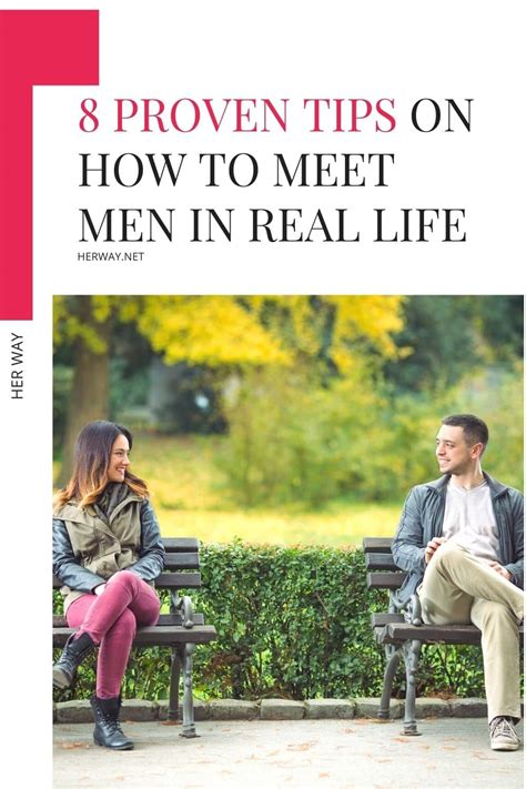 How to meet men in person